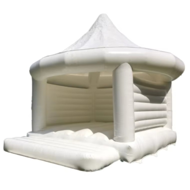 Wedding Event Supply - Inflatable White Wedding Bouncy House Outdoor
