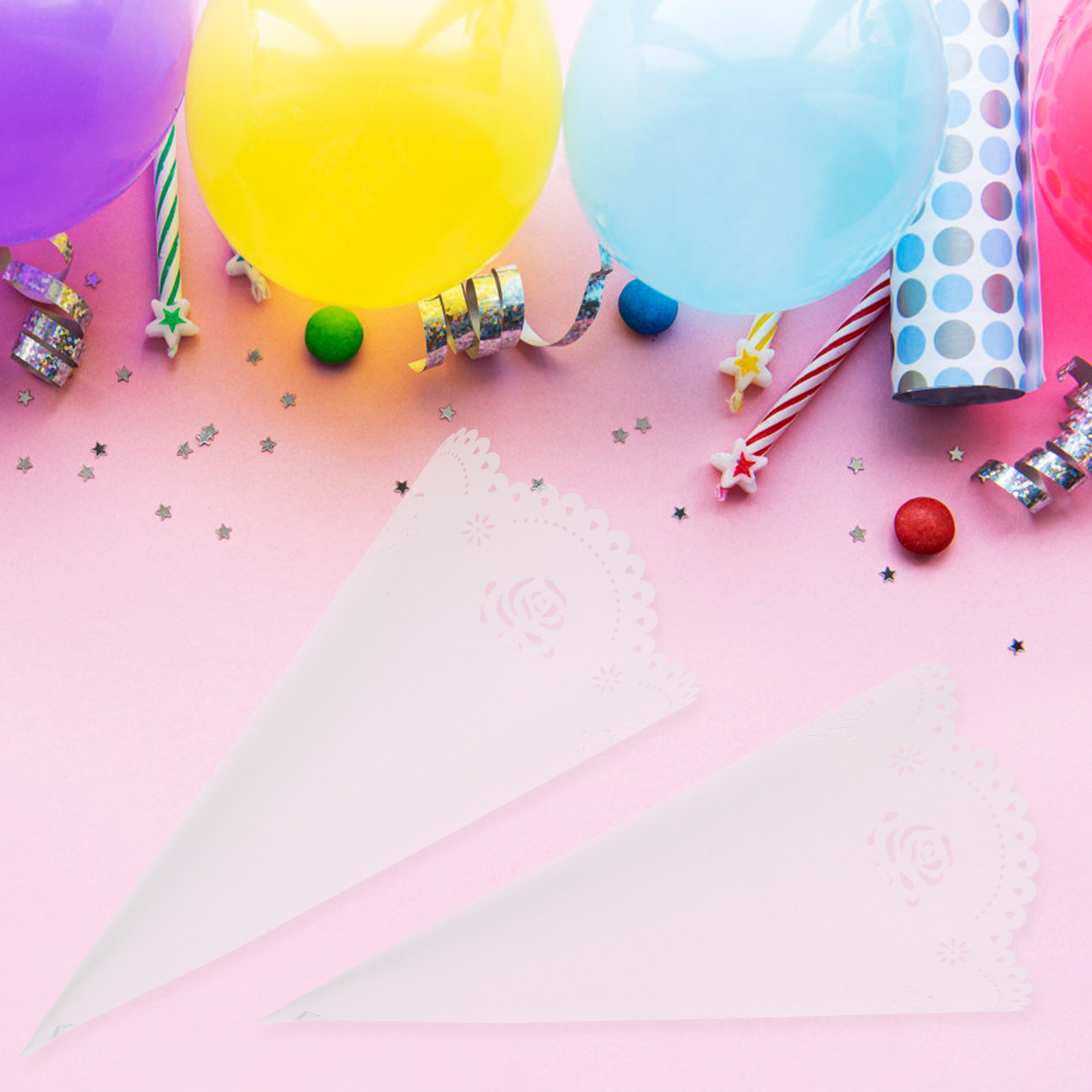 Papercraft Supply Confetti - 20Pcs Hollow Confetti Holders Premium Paper