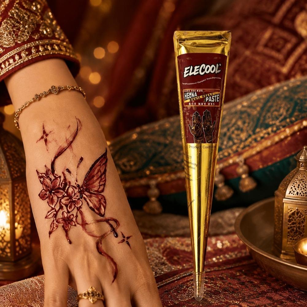 Natural Black Henna Flash Tatt - Indian Wedding Supply 评论和价格