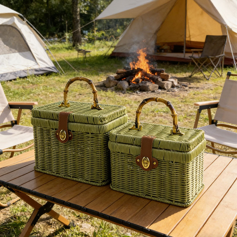 Handwoven Rattan Gift Basket W - Wedding Hampers 评论和价格