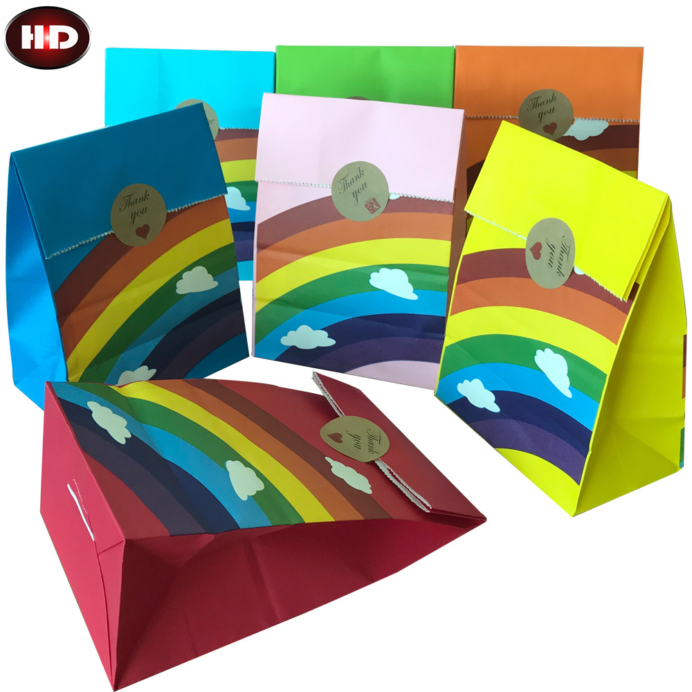 10/20/25pcs Kraft Rainbow Food - Wedding Event Supply 评论和价格
