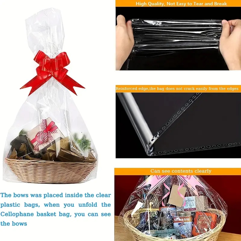 20/50 piece large clear cellop - Wedding Hampers 评论和价格