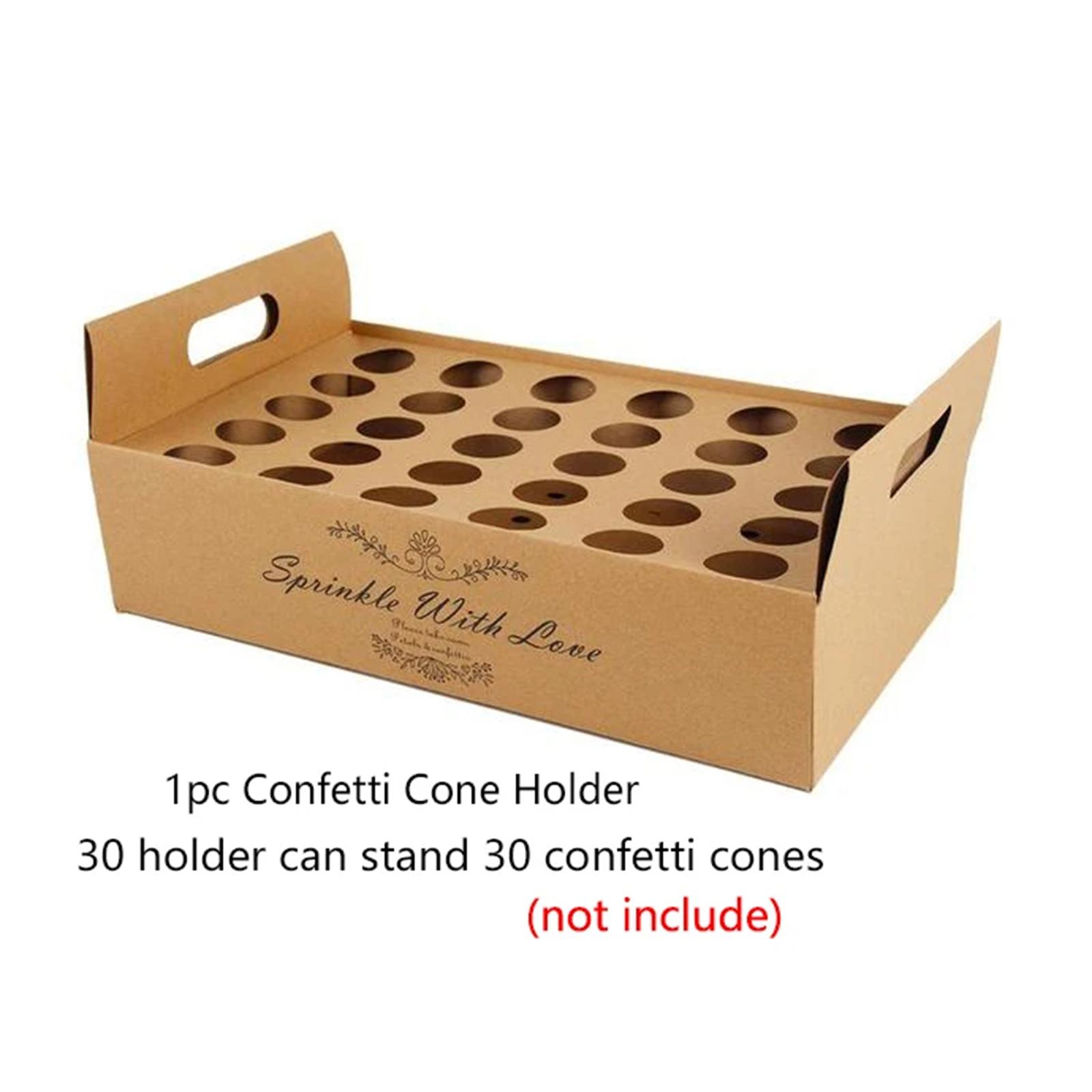 Paper Confetti Cone Box Stand  - Papercraft Supply Confetti 评论和价格