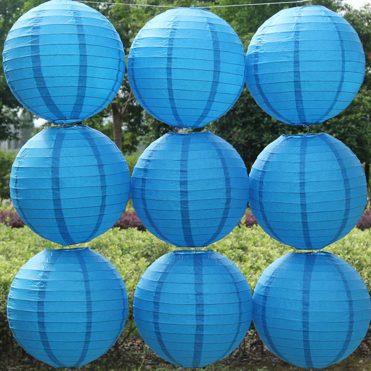 Blue Color China Paper Lantern - Wedding Event Supply 评论和价格