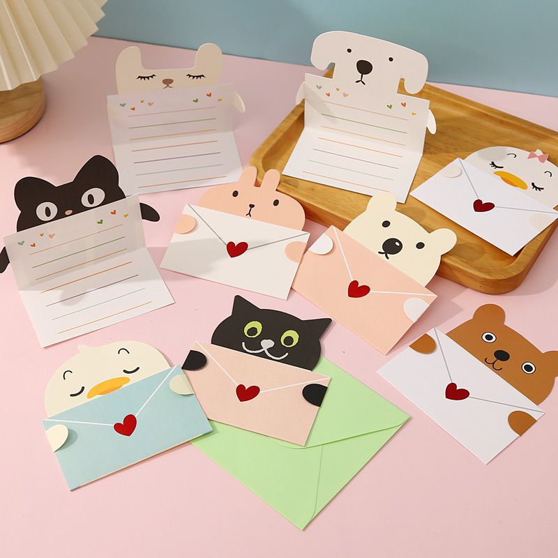 9Pcs Cartoon Animal Gift Card  - Wedding Sutra 评论和价格