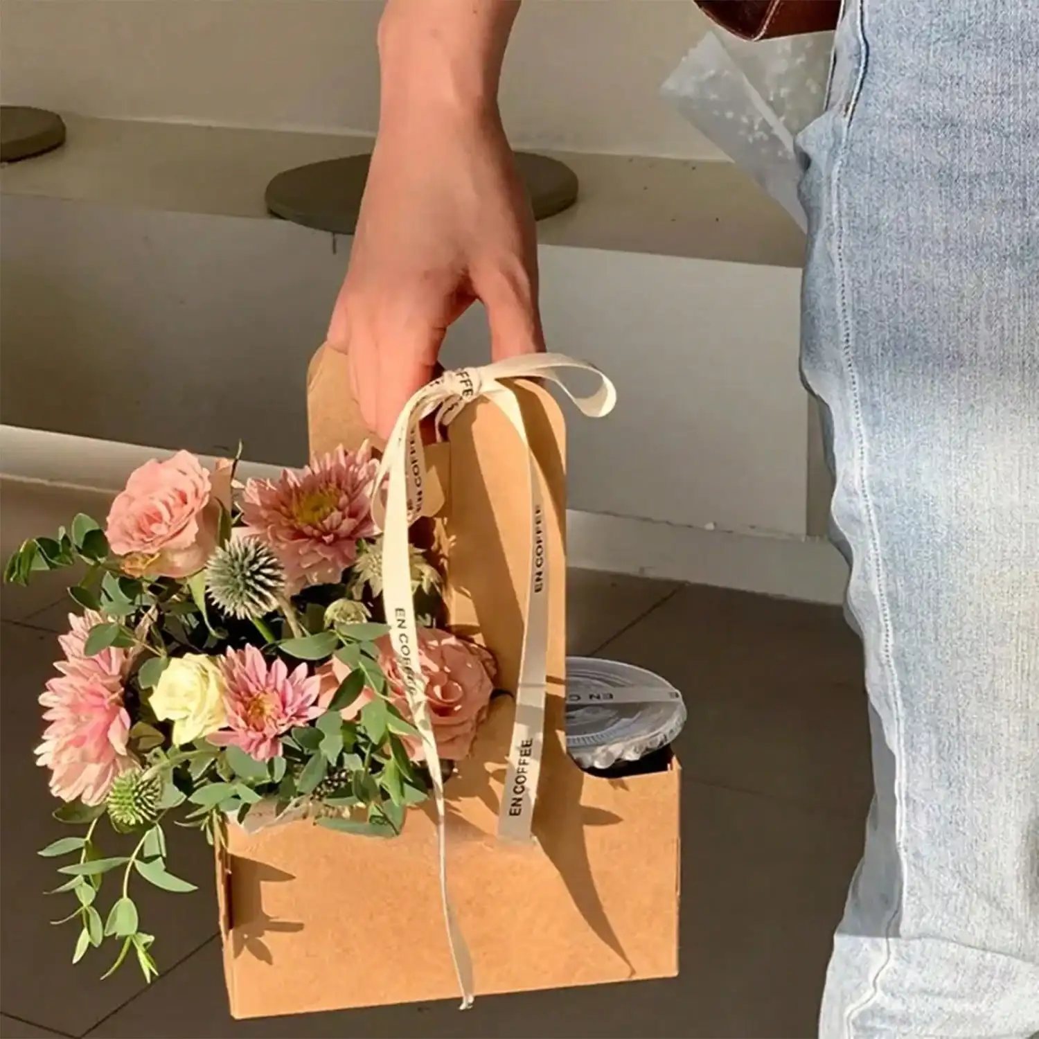 Kraft Paper Flower Bouquet Gif - Wedding Hampers 评论和价格