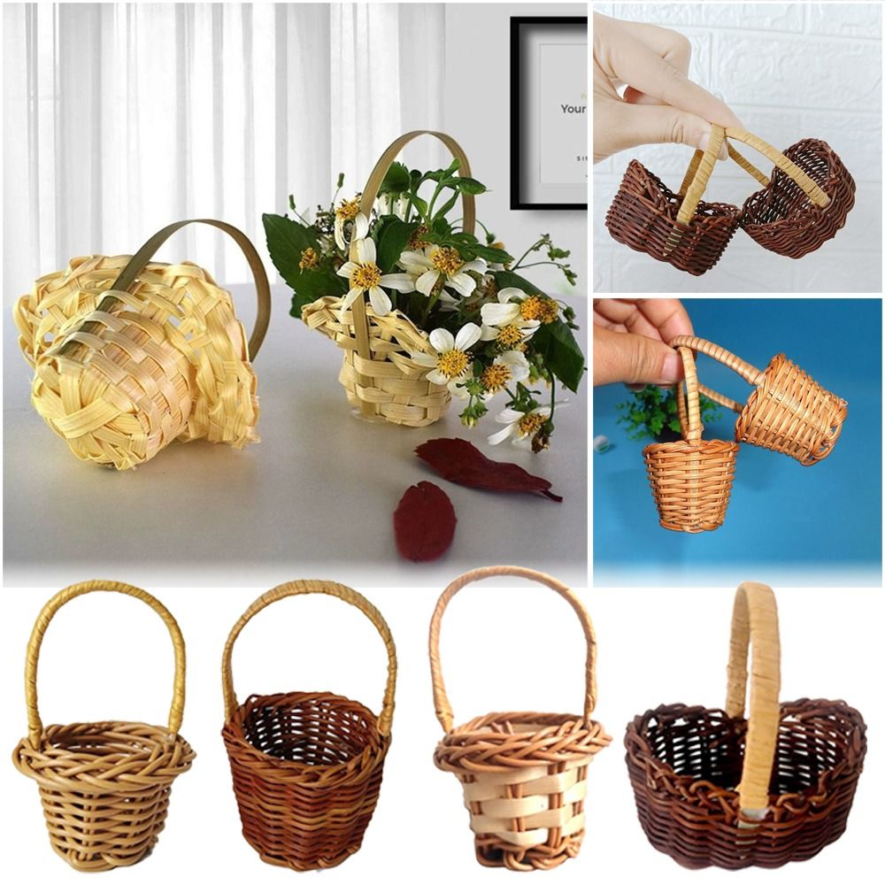 Mini Braid Flower Baskets with - Wedding Hampers 评论和价格