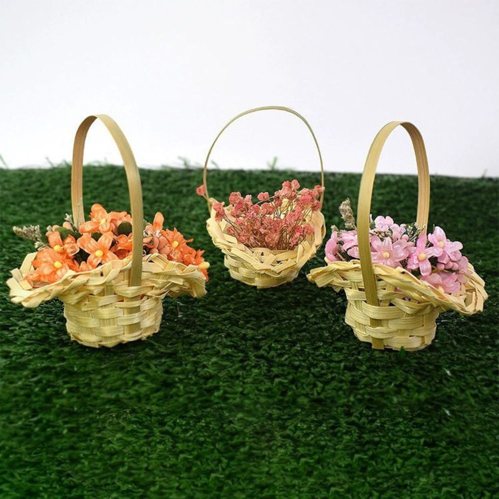 Mini Braid Flower Baskets with - Wedding Hampers 评论和价格
