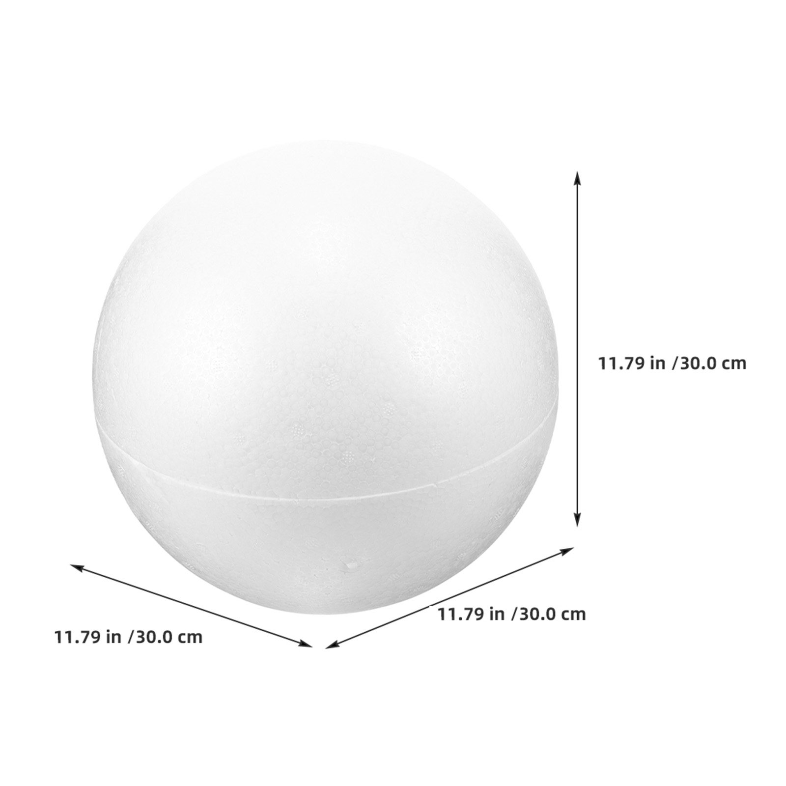 Large White Foam Ball Round Cr - Wedding Event Supply 评论和价格