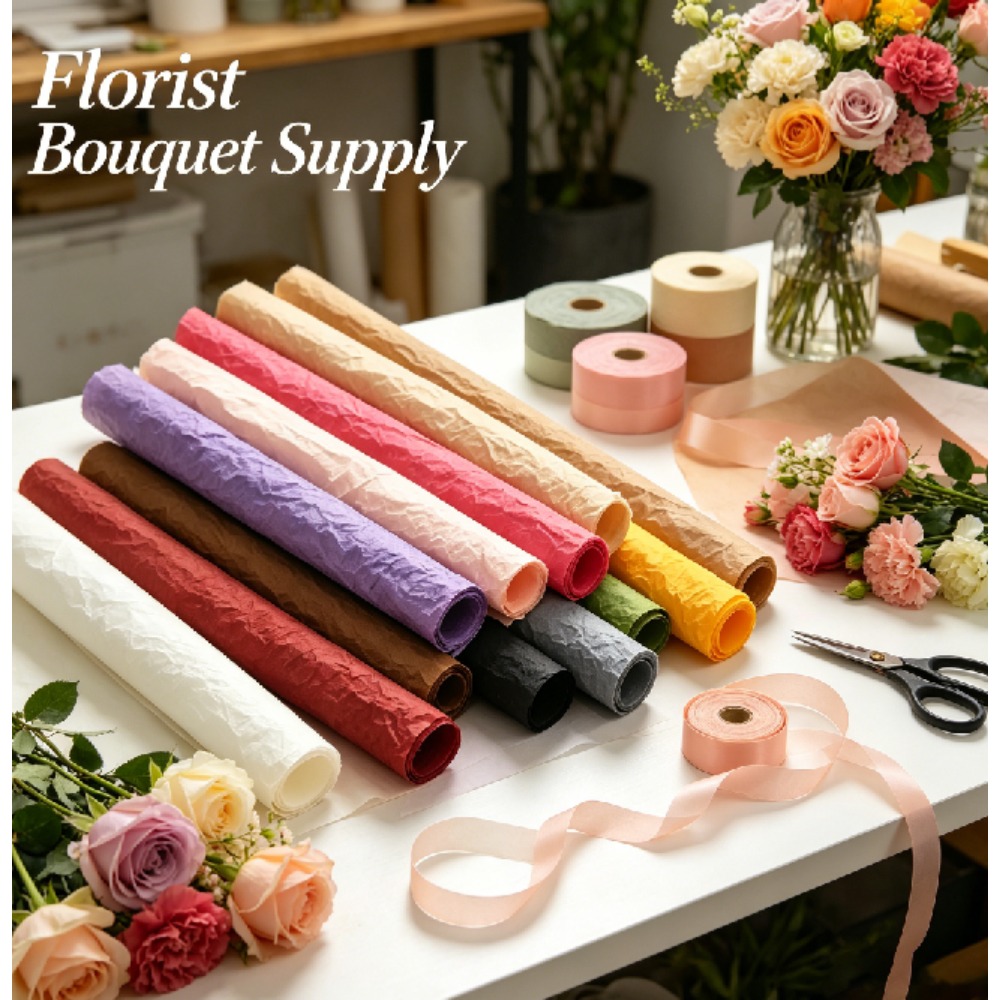 Thick Xuenai Crinkle Floral Wr - Good Floral & Wedding Decor Supply 评论和价格