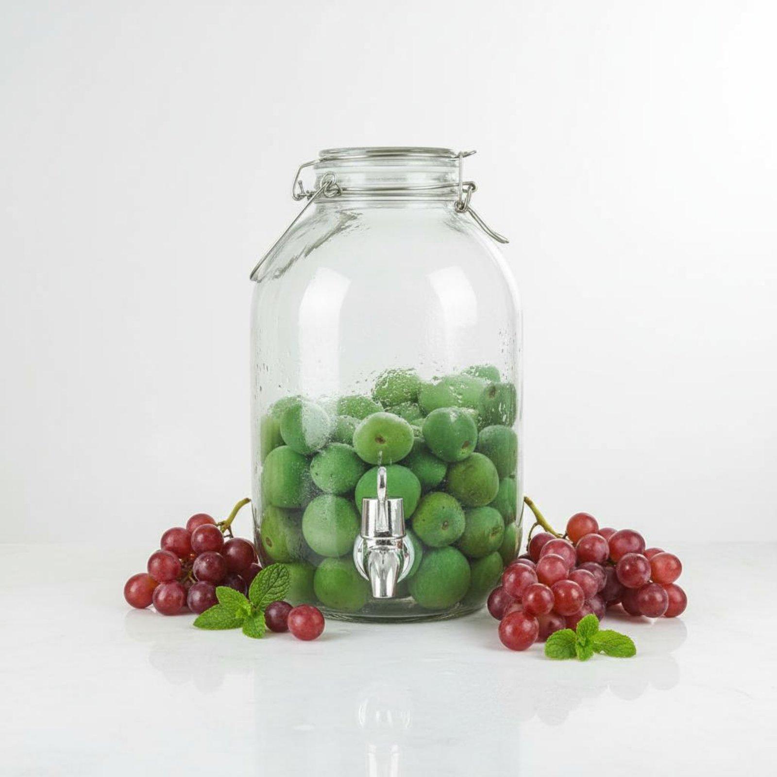Glass Jar with Spigot Large Dr - Wedding Tap 评论和价格