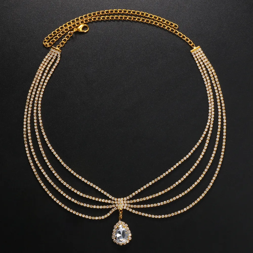 XSBODY Boho Bridal Rhinestone  - Indian Wedding Supply 评论和价格
