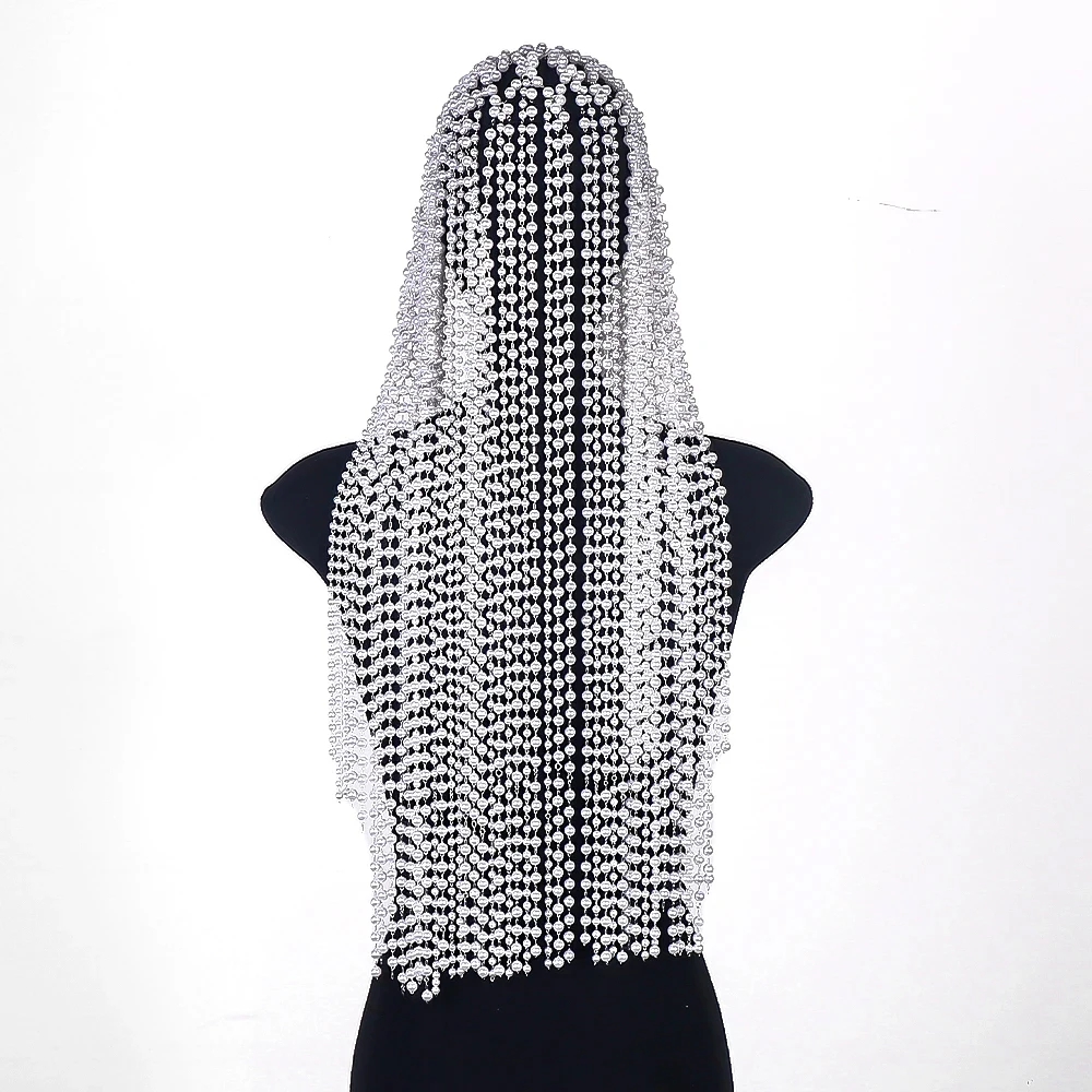 Fashion Pearl Tassel Headpiece - Indian Wedding Supply 评论和价格
