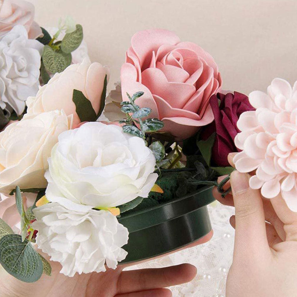 2Pcs Round Floral Mud Floral A - Wedding Event Supply 评论和价格