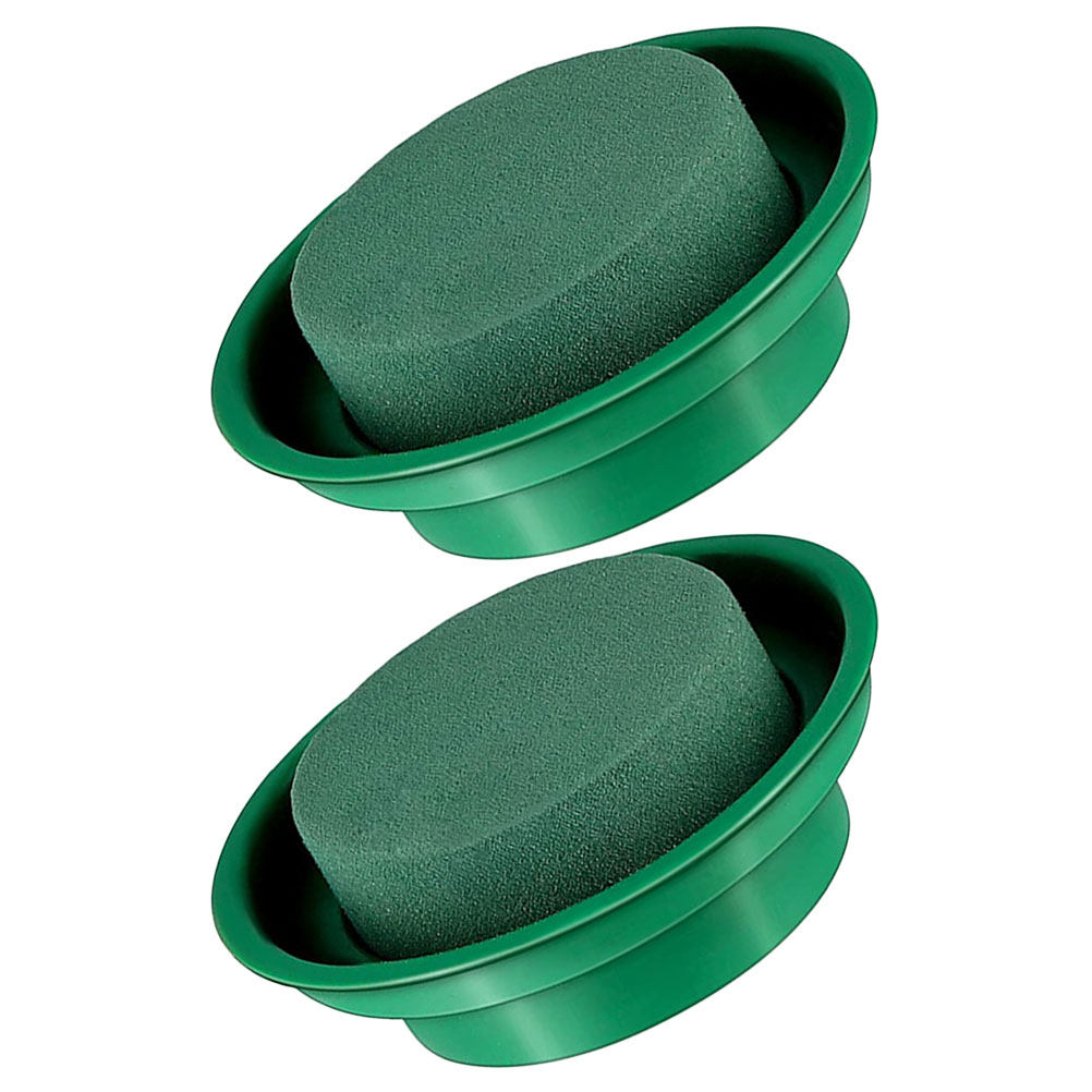 2Pcs Round Floral Mud Floral A - Wedding Event Supply 评论和价格
