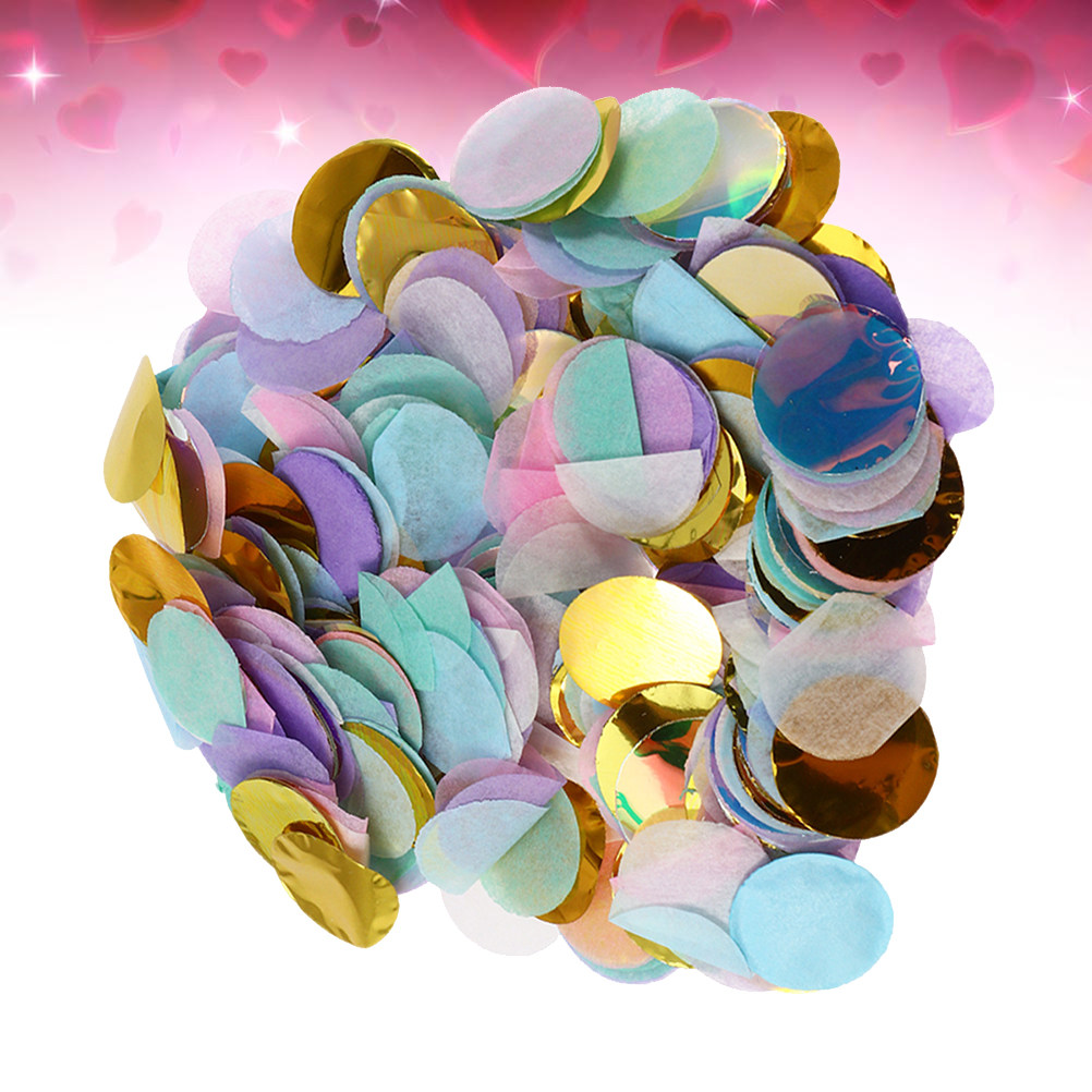 1Pack 50G Elegant Round Paper  - Papercraft Supply Confetti 评论和价格