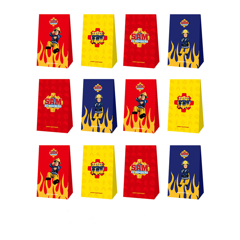 12pcs Fireman Sam Candy Bags P - Wedding Event Supply 评论和价格
