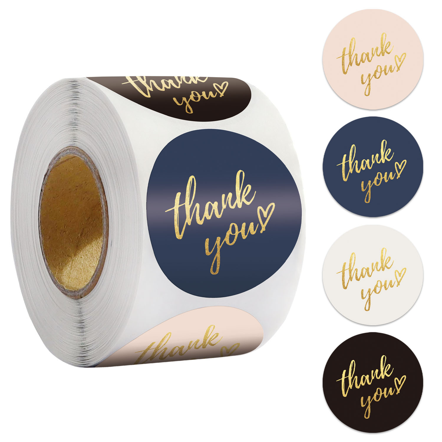 50-500pcs 1inch Blue Thank You - Wedding Sutra 评论和价格